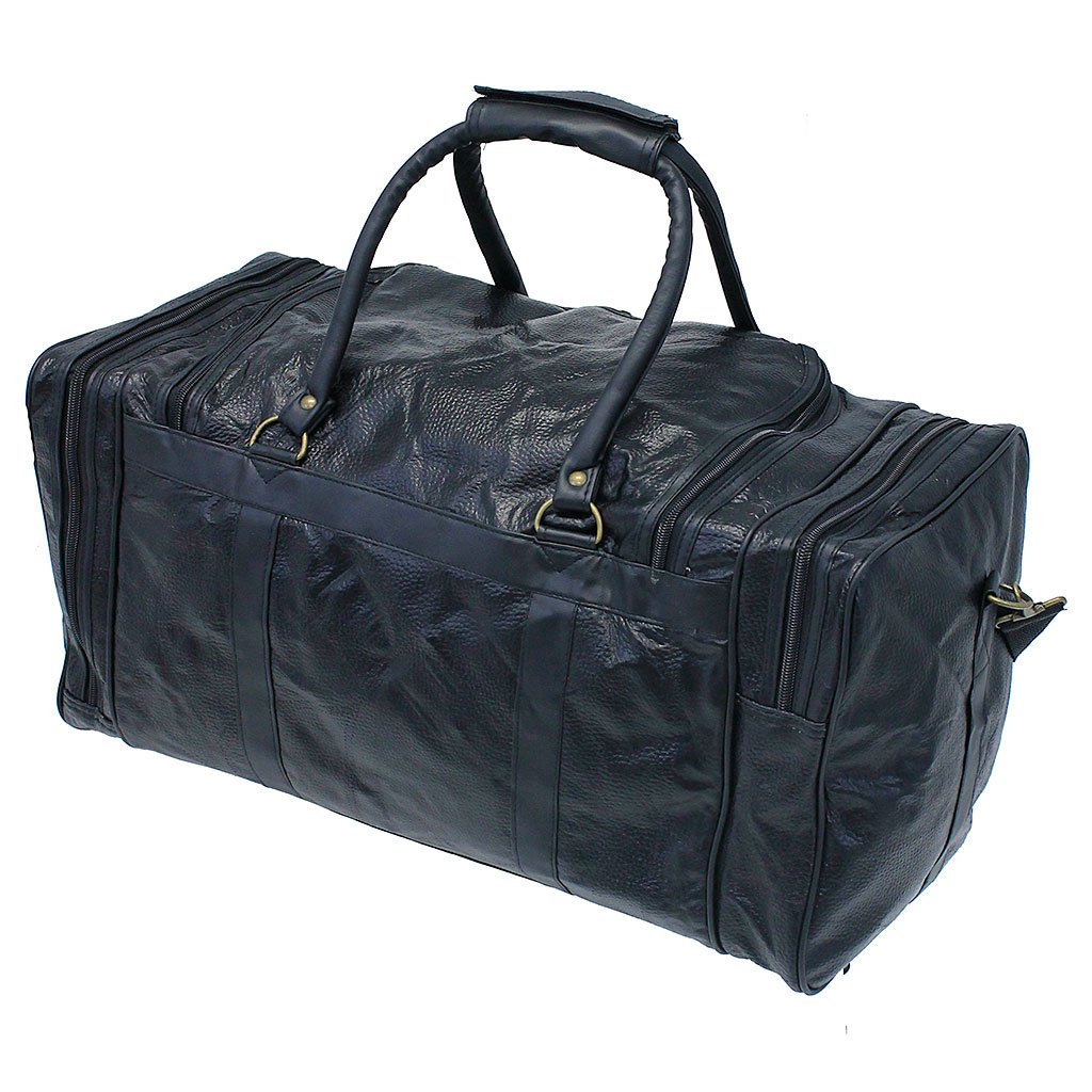 (d) Extra Large Patch Leather Duffel Bag #P1533PK