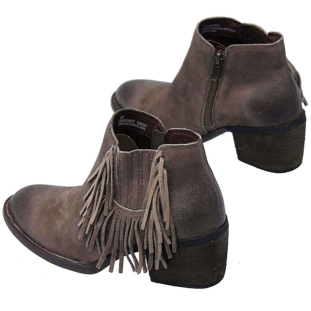 Born Vintage Taupe Fringed Ankle Boot #BL26517ZFT