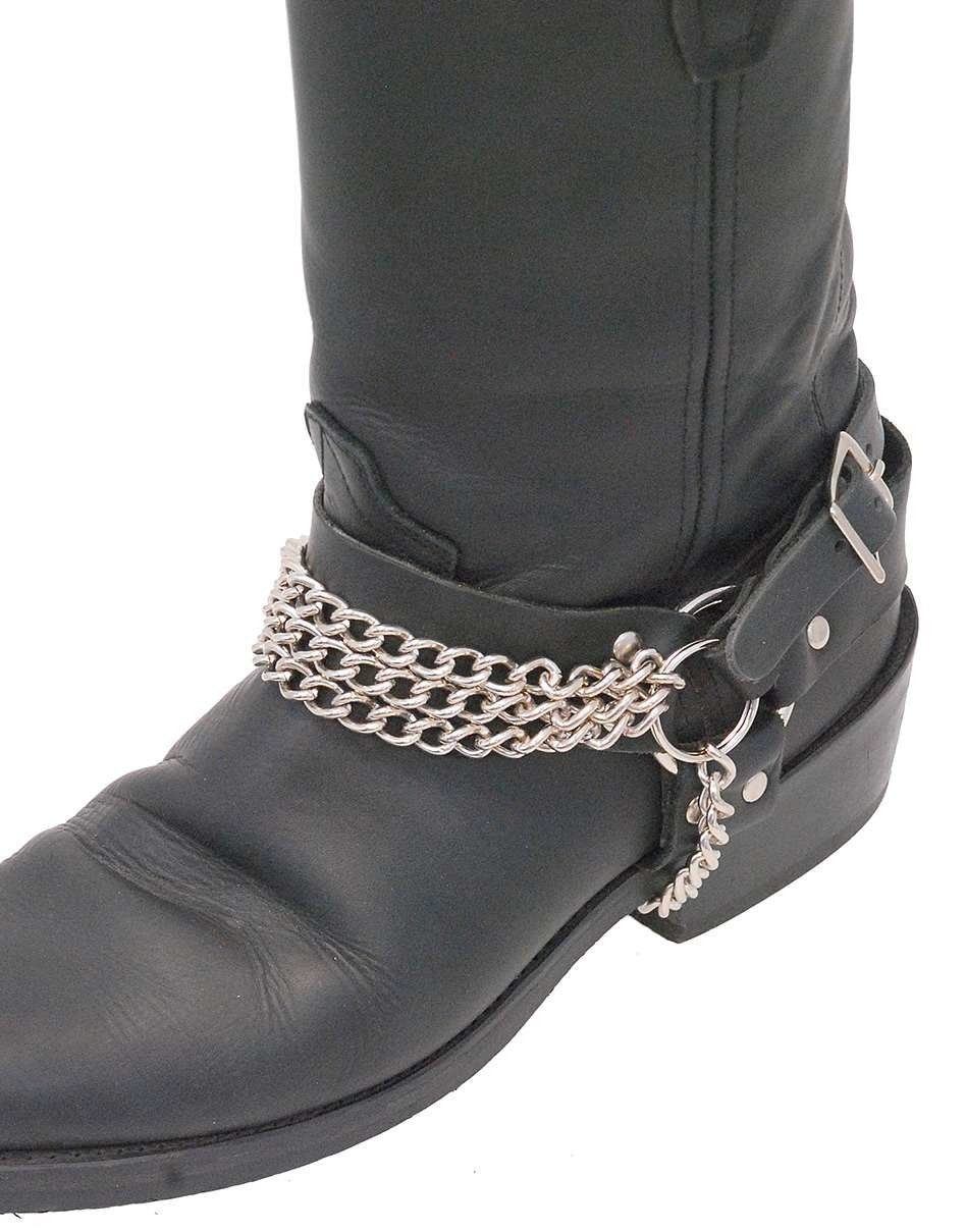 Buckle Cowboy Boot Chains Boot Straps W Chain Buckle Buffalo