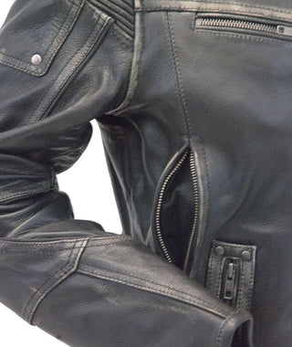 Women's Ultimate Vintage Vented Racer Jacket #LA68331VGY (XS-2X)