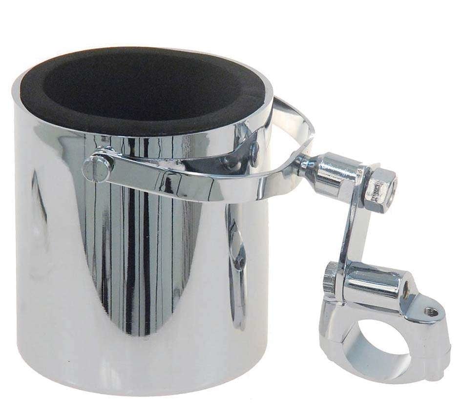 Chrome Motorcycle Cup Holder w/Swivel Mount #AC94028CUP