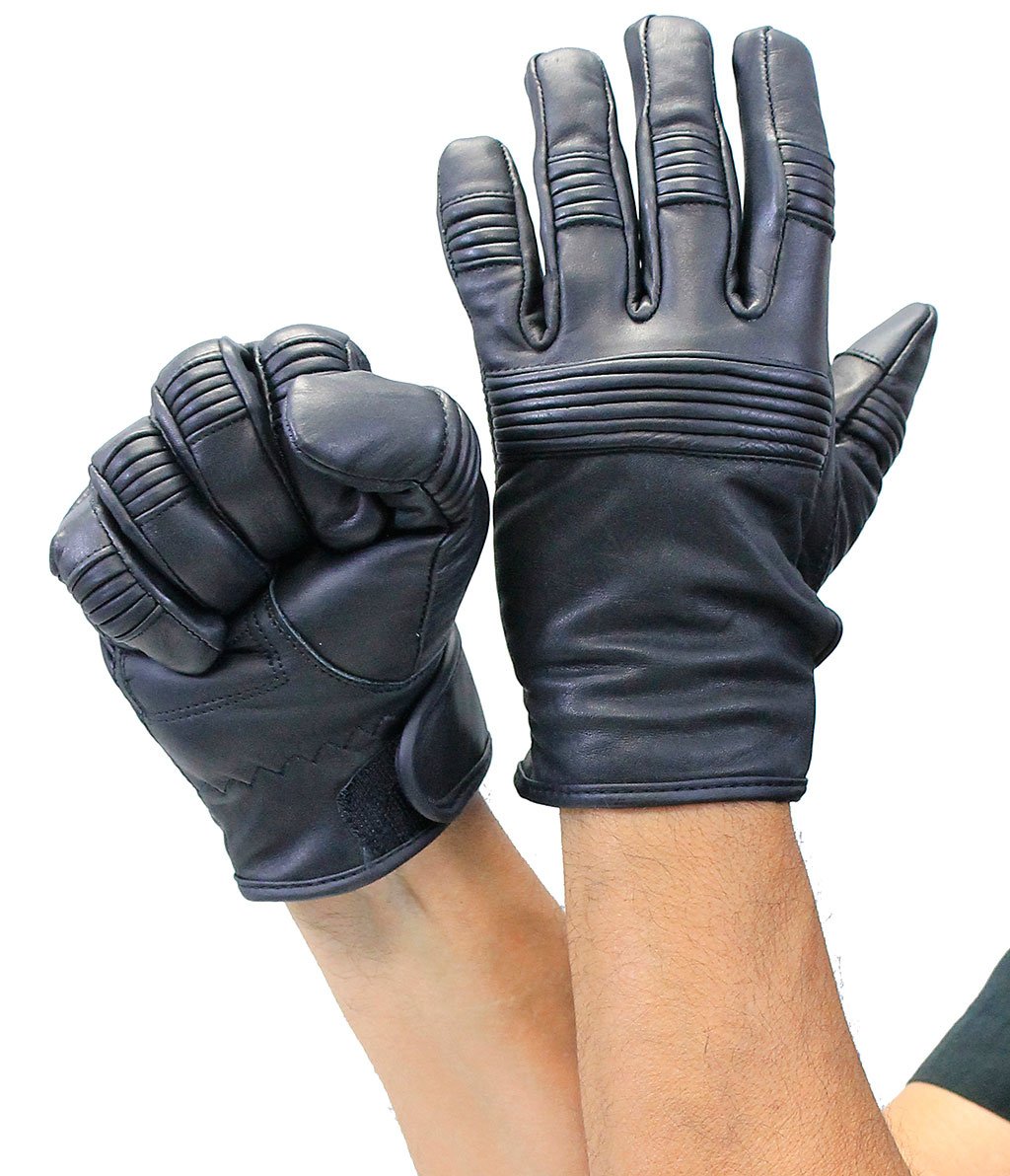 Super Soft Premium Leather Motorcycle Gloves #G8212NK