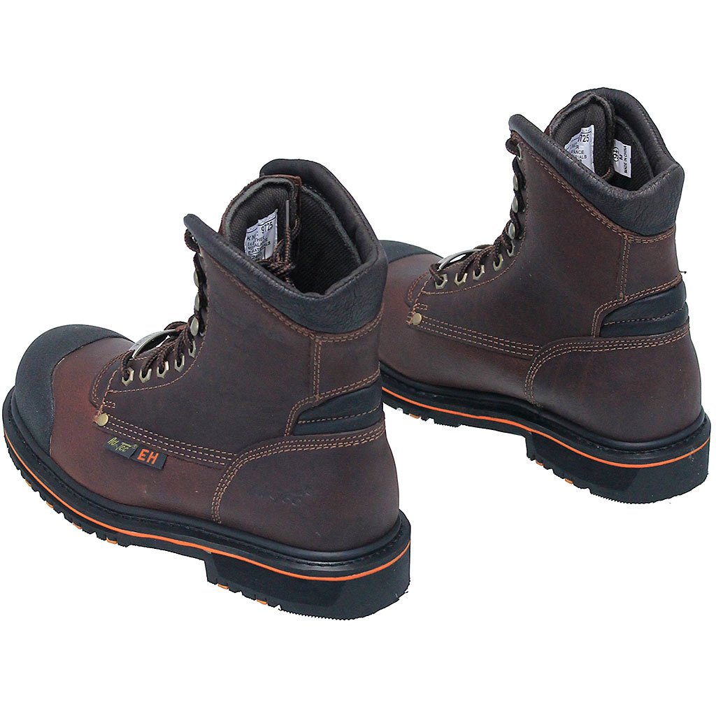 Steel Toe 8 in Men's Brown Work Boot #BM9725STLN