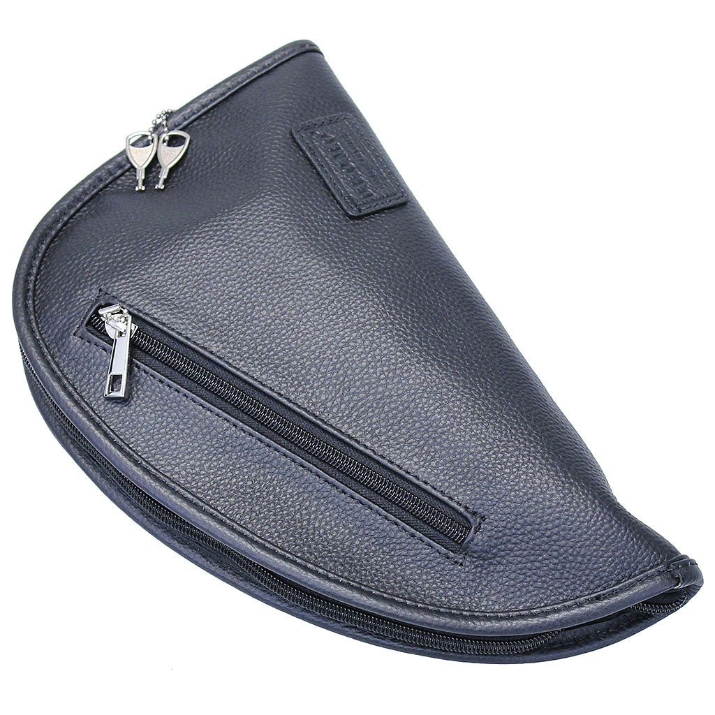 Shearling Lined Leather Pistol Case with Lock #AC9805GK