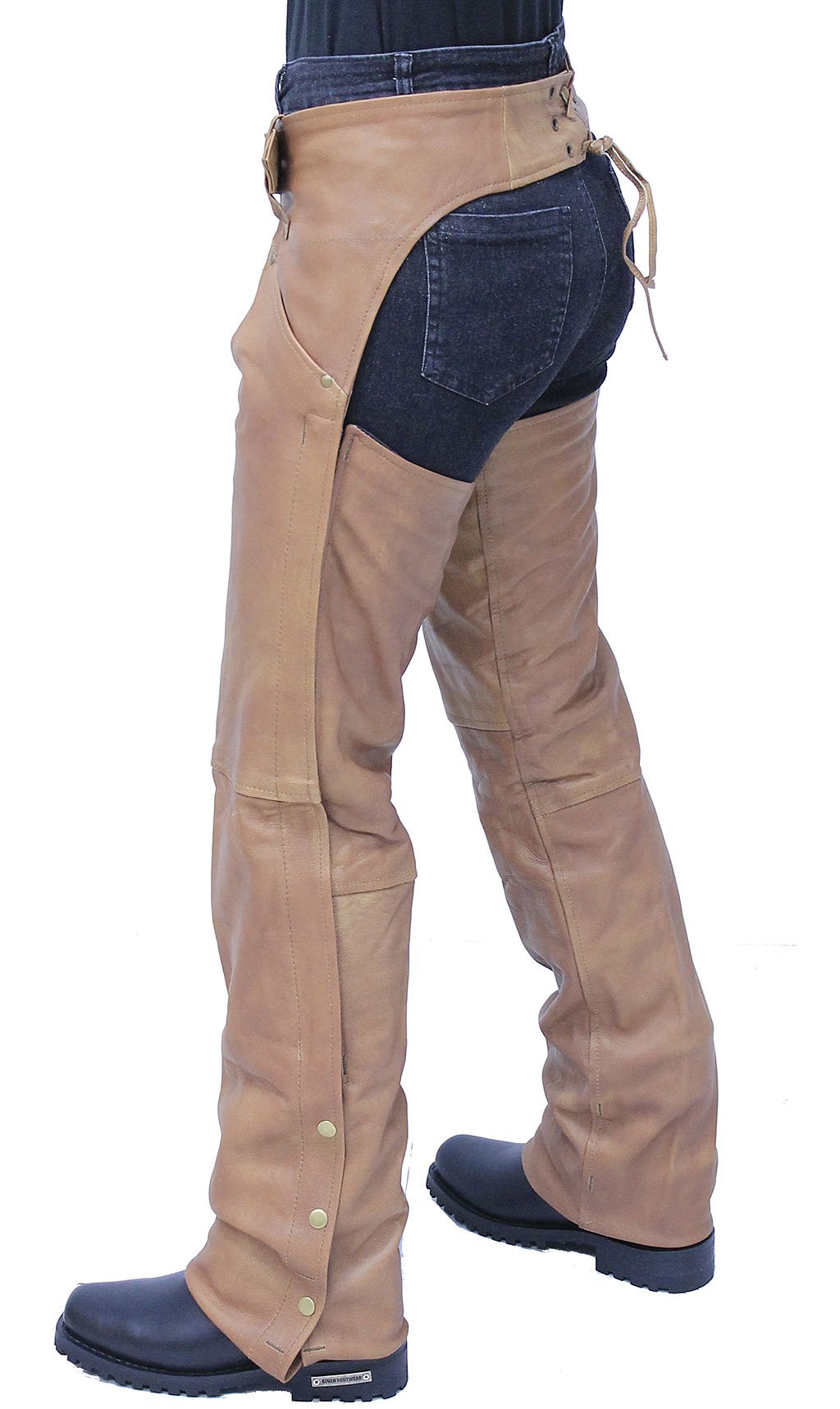 Arizona Brown Leather Pocket Chaps in Lambskin  #CA71741PN