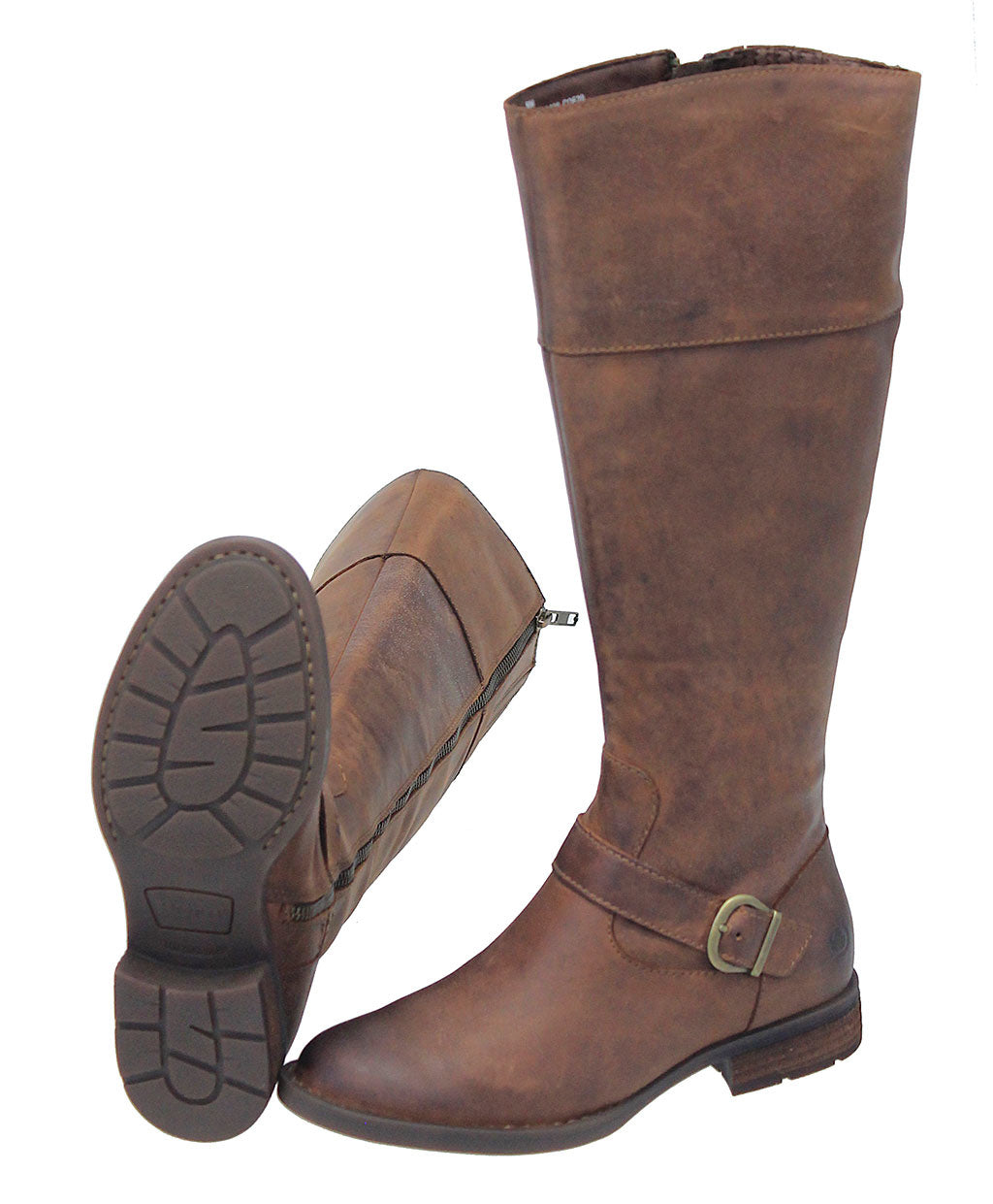 Born 16 in Vintage Brown Equine Zip Boot #BL12406BZN