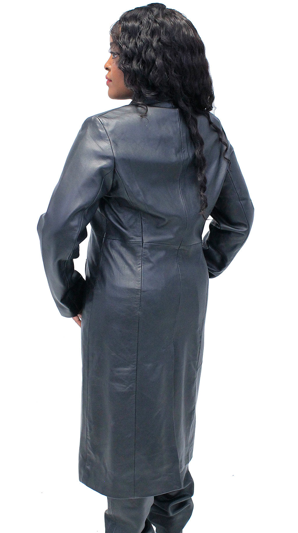 Lambskin Leather Trench Coat for Women #L506LP