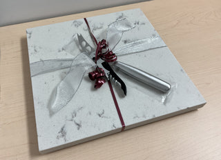 Genuine Stone Charcuterie Board w/knife, opener, sheath  #A202301