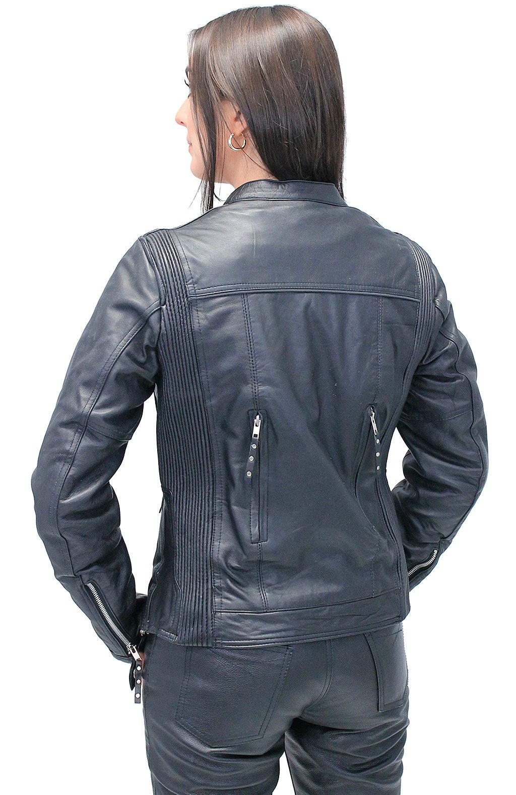 Women's Lightweight Lambskin Vented Leather Jacket  #L6843ZK