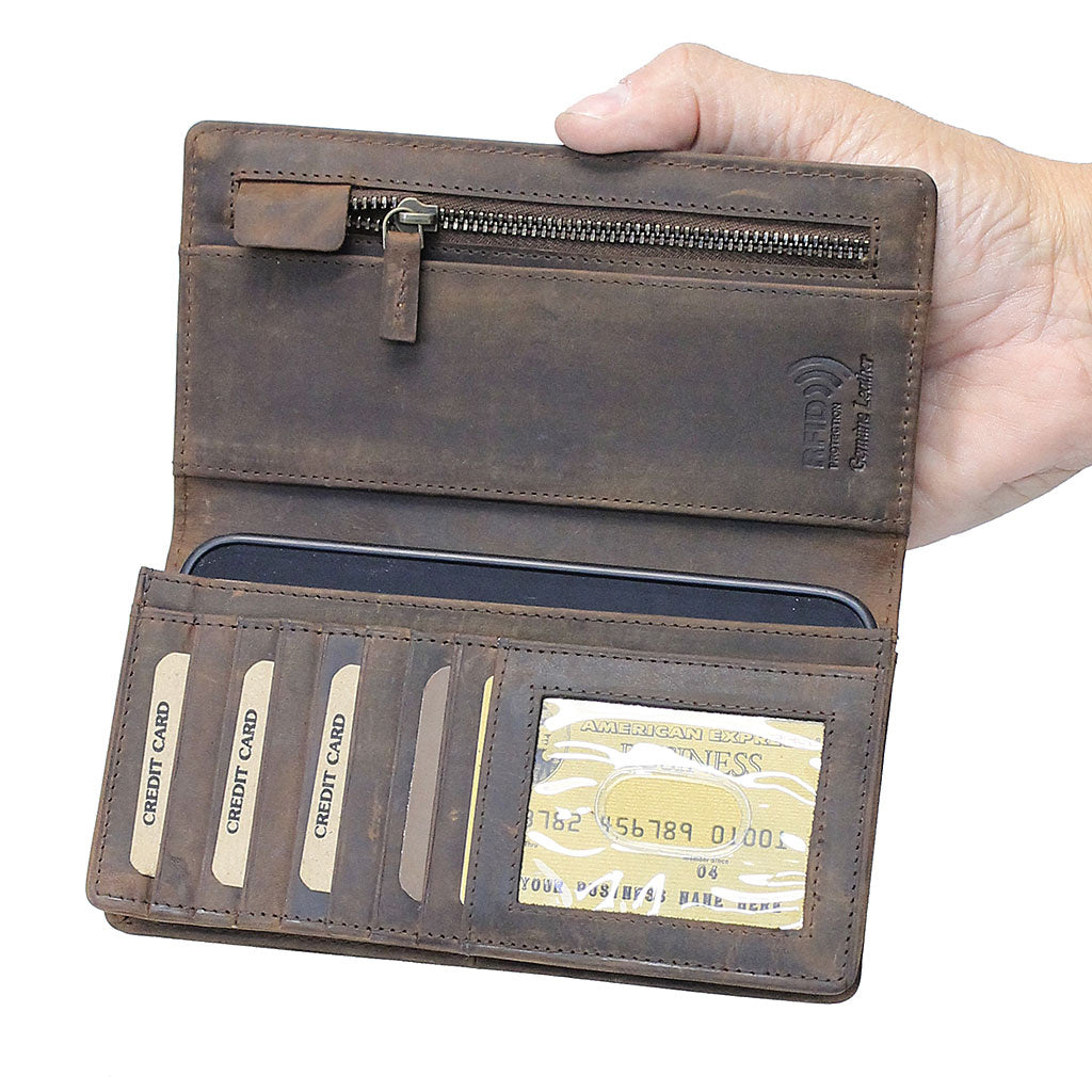 Oil Tanned Premium Cell Phone Wallet #W51355CELN