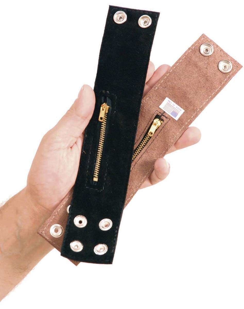 Leather Concealed Wrist Wallet - 2 Inch Wide #WW4024