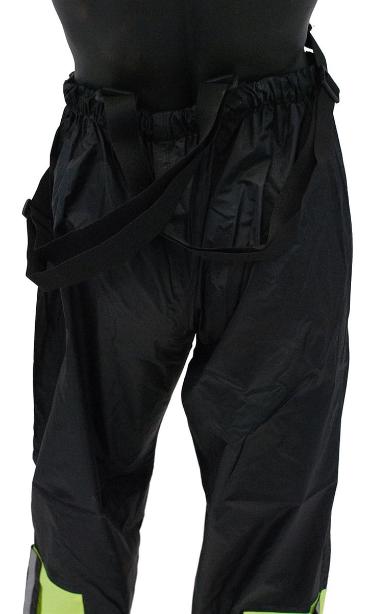 Unisex Two Piece Green & Black Rain Suit #RS1940GNK