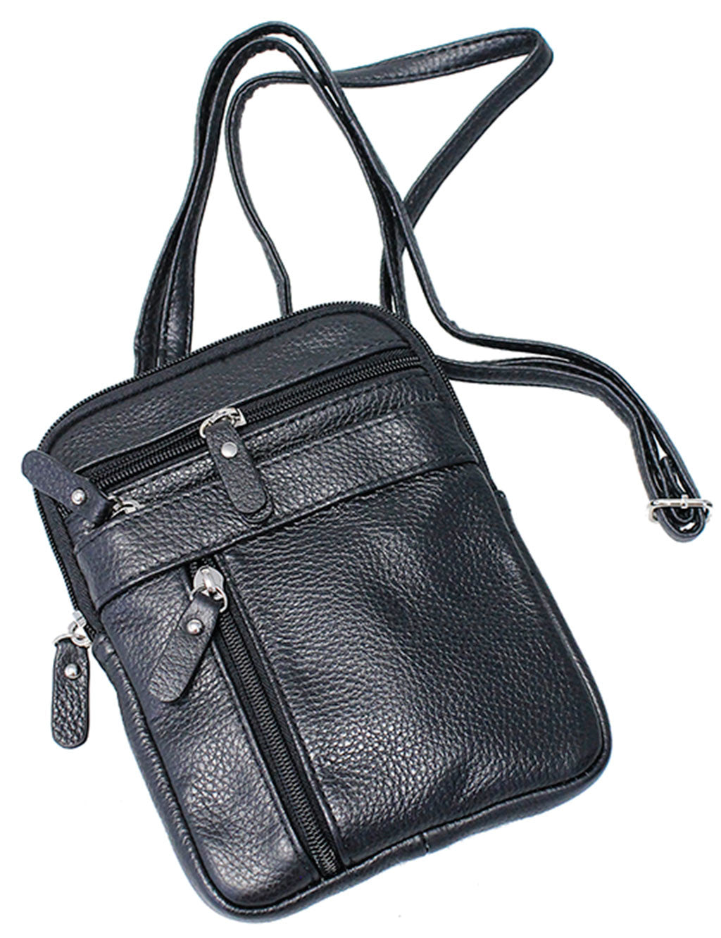 Black Cross Body Belt Pouch #P0180K