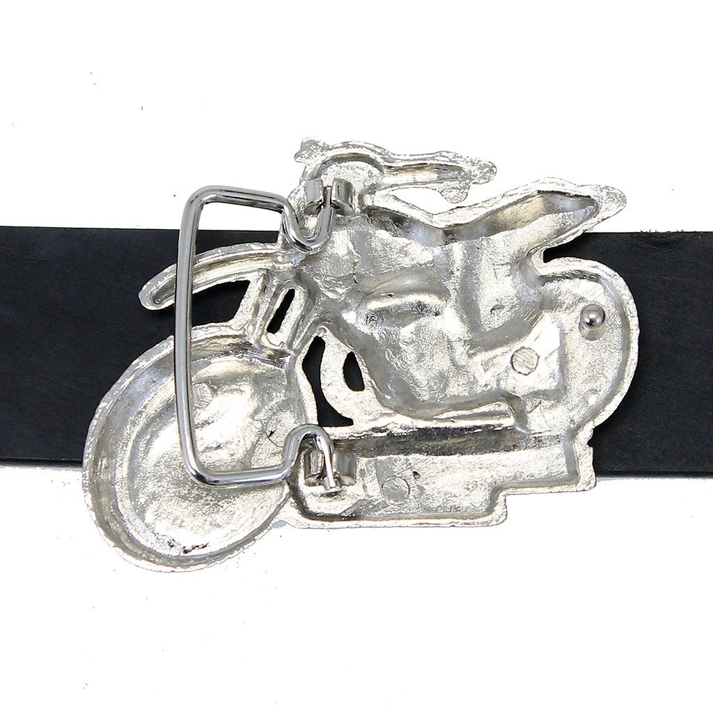 Chrome Motorcross Belt Buckle #BU100MOTO