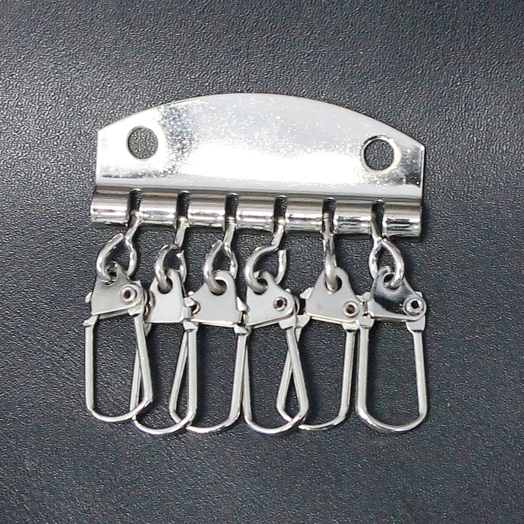 20 pcs Nickel Silver Key Case 6 Hook Plates #ZKEY5432S