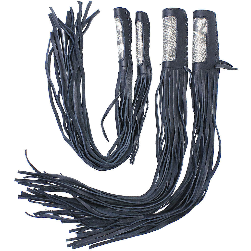 Leather fringe motorcycle hand grips hotsell