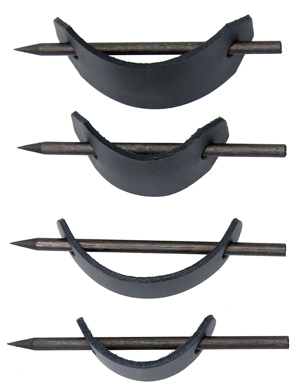 Set of 4 Small & Large Stick Barrettes #AH22104SET