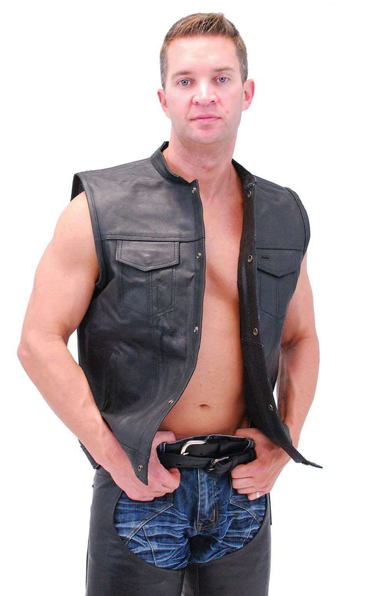 Men's Concealed Pocket Club Vest w/1 Piece Back #VM320GK (40-58)