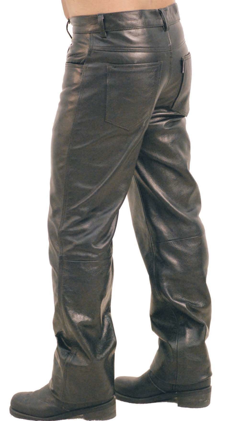 Vintage leather pants mens sales