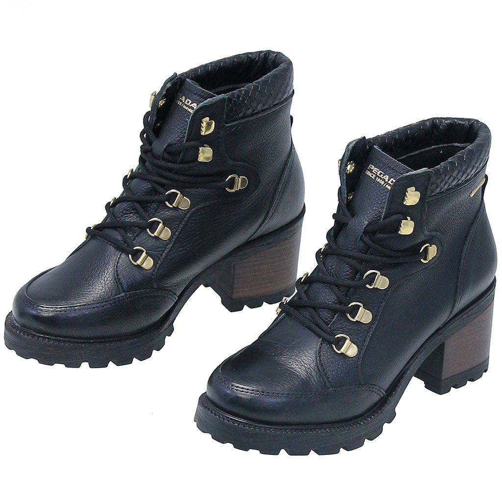 Black Ankle Boot 2 w/Lug Sole & Heel #BL132304LK (8.5 only)