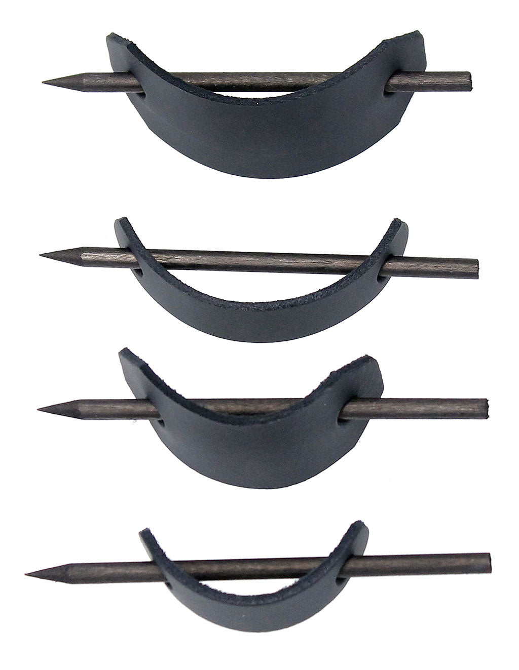 Set of 4 Small & Large Stick Barrettes #AH22104SET