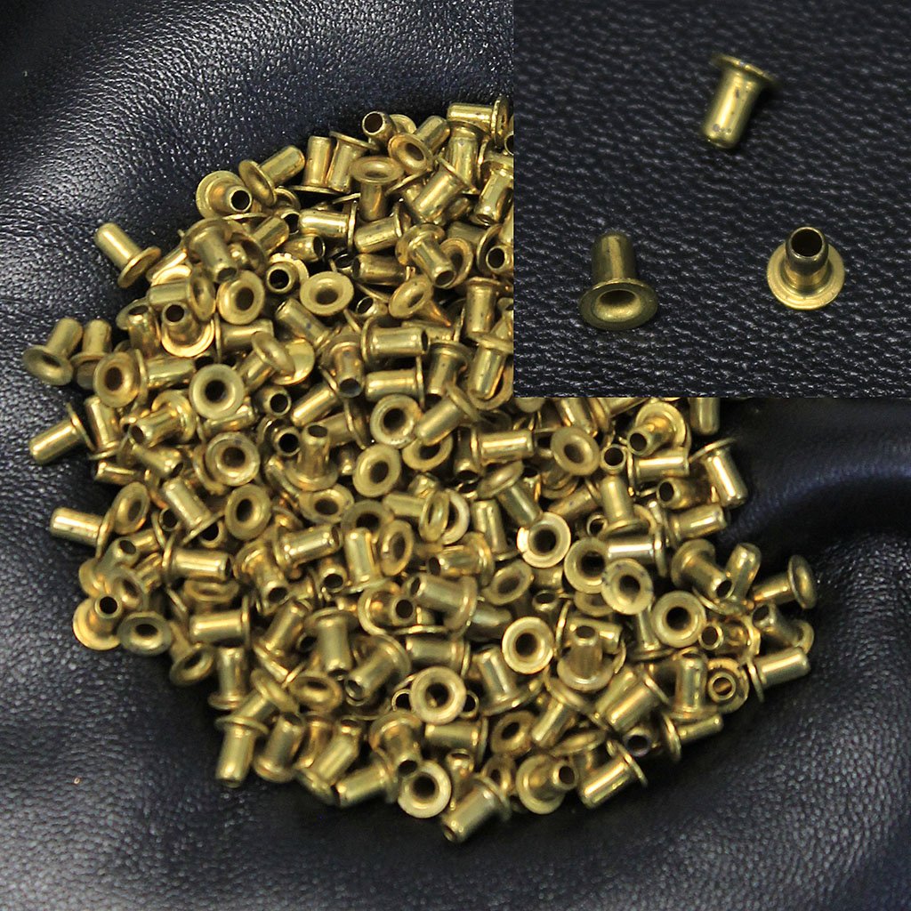 1000 pcs 3/16" Solid Brass Rivet Posts #Z7877PBR