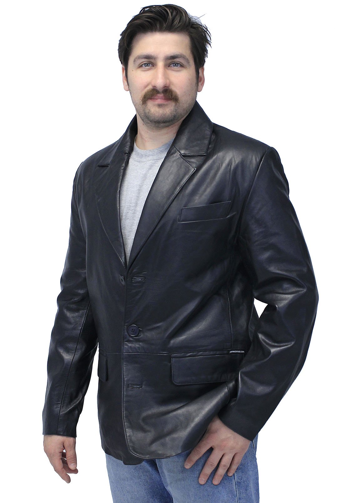 Jamin Leather® Lambskin Leather Blazer #M160L