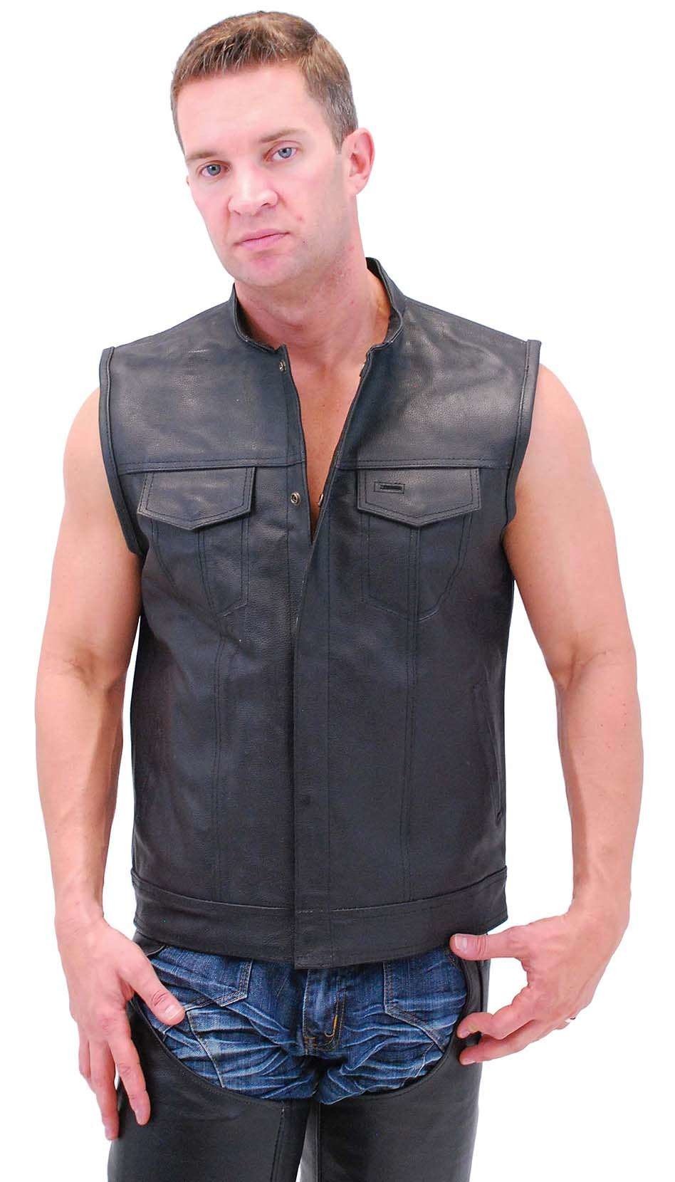 Men's Concealed Pocket Club Vest w/1 Piece Back #VM320GK (40-58)