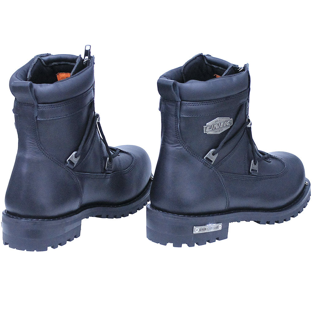 Men's Double Zipper Motorcycle Ankle Boot #BM10006ZZK – Jamin Leather®