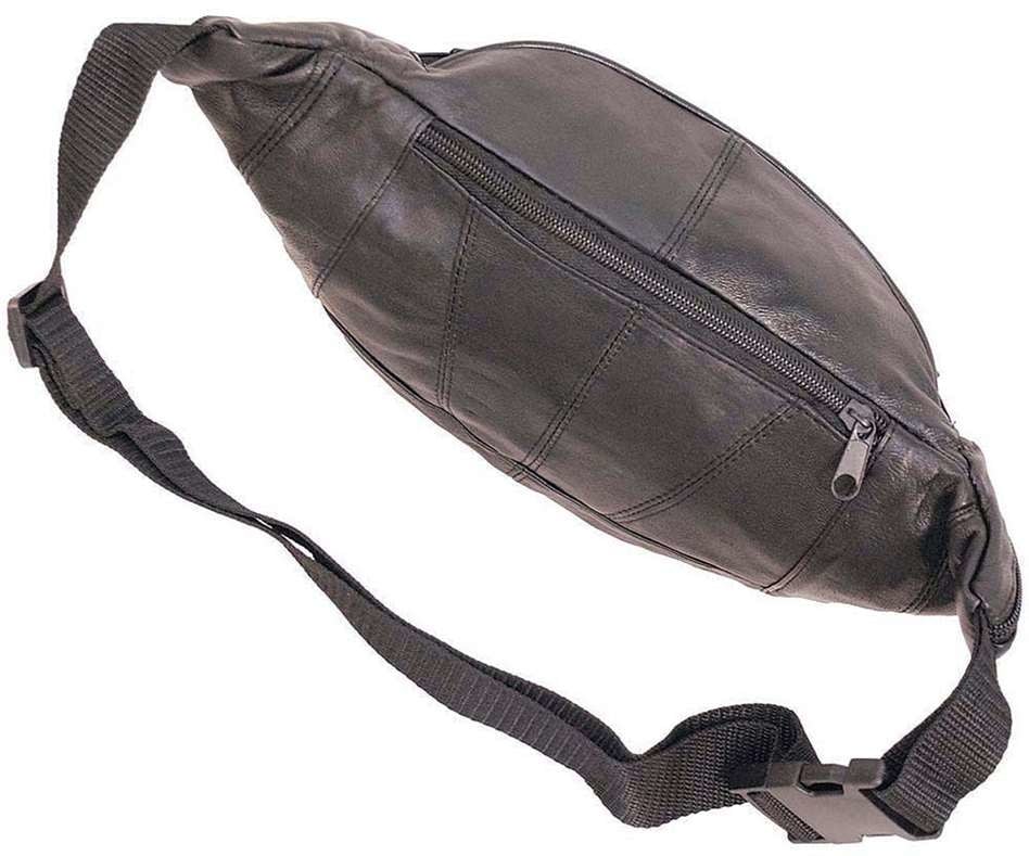 Black Large 5 Pocket Fanny Pack #FP2004K