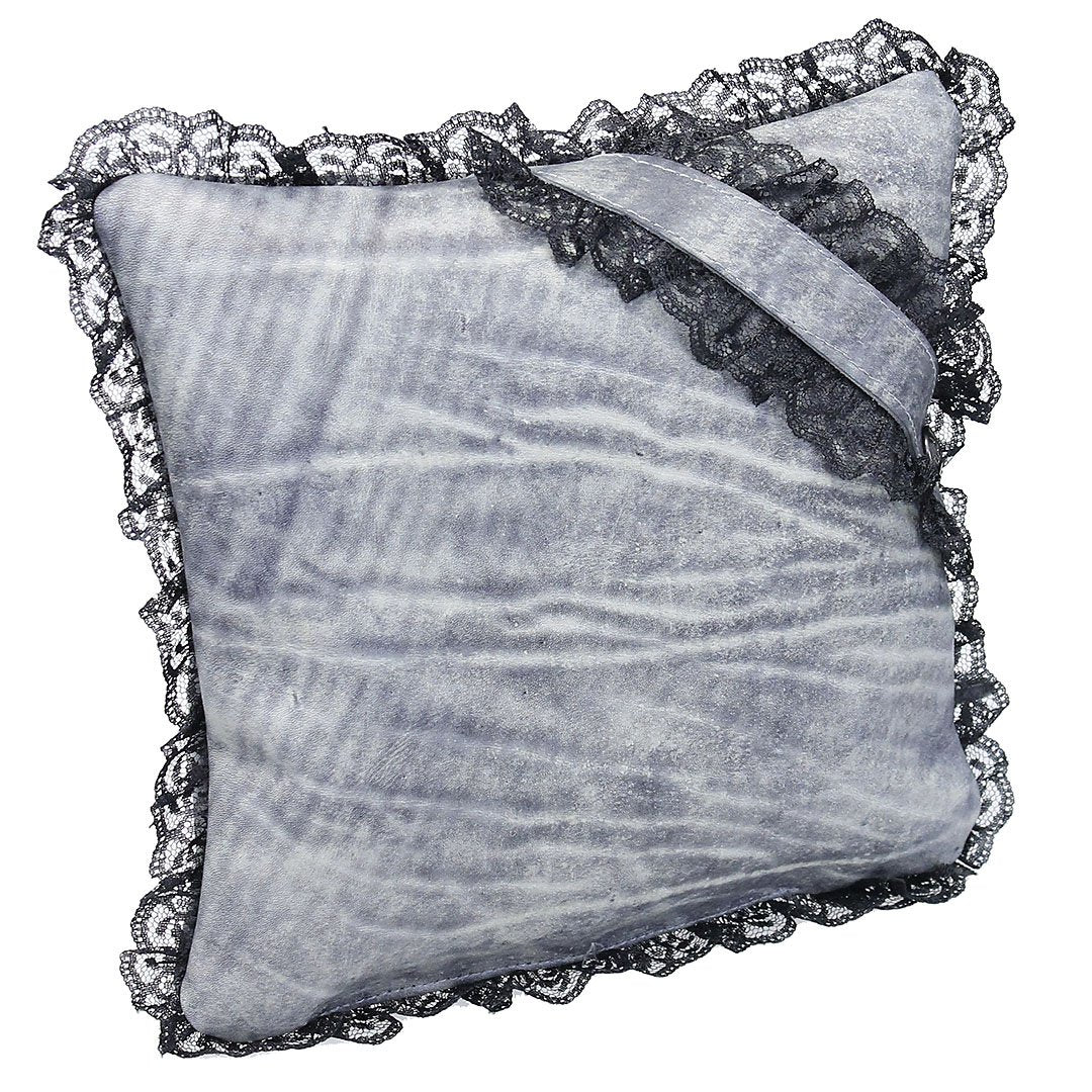  Leather and Lace Ring Bearer Pillow #A190414