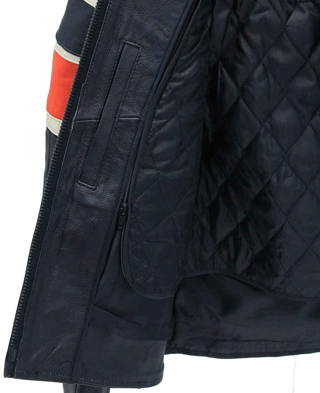 Women's Black & Orange Armor Jacket #L25AZOK (S-XL)