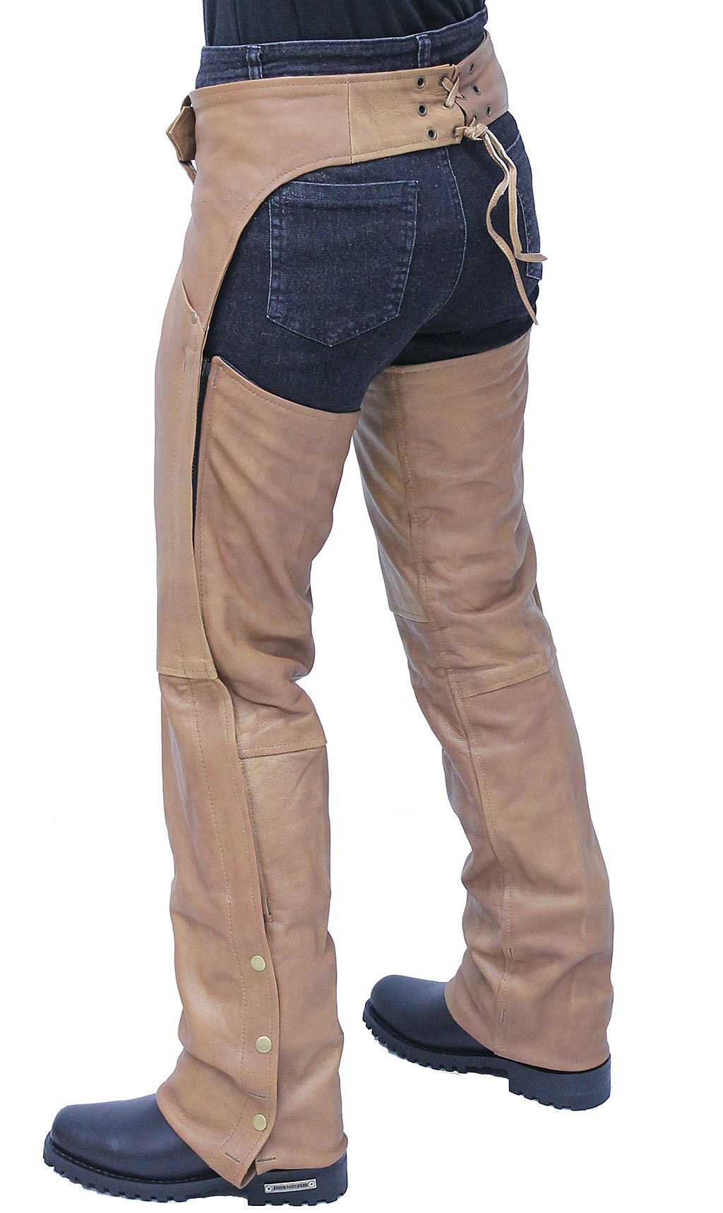 Arizona Brown Leather Pocket Chaps in Lambskin  #CA71741PN