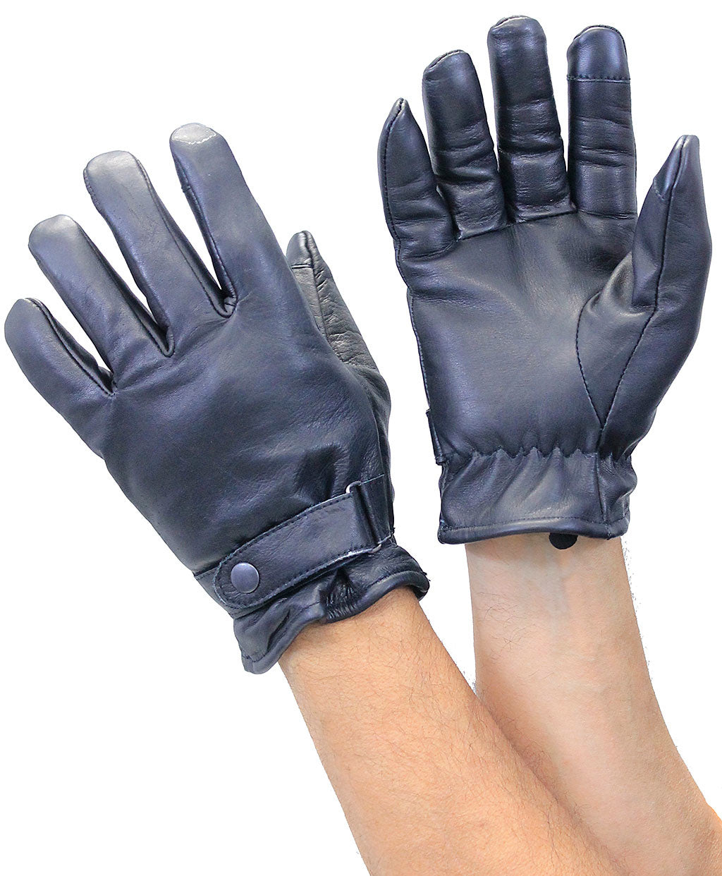 Soft Lambskin Leather Gloves Snap Cuff #G1229K