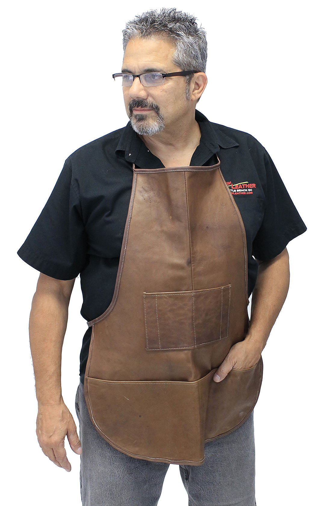 Cobblers  Heavy Leather Apron Made in USA #A7021BBQ