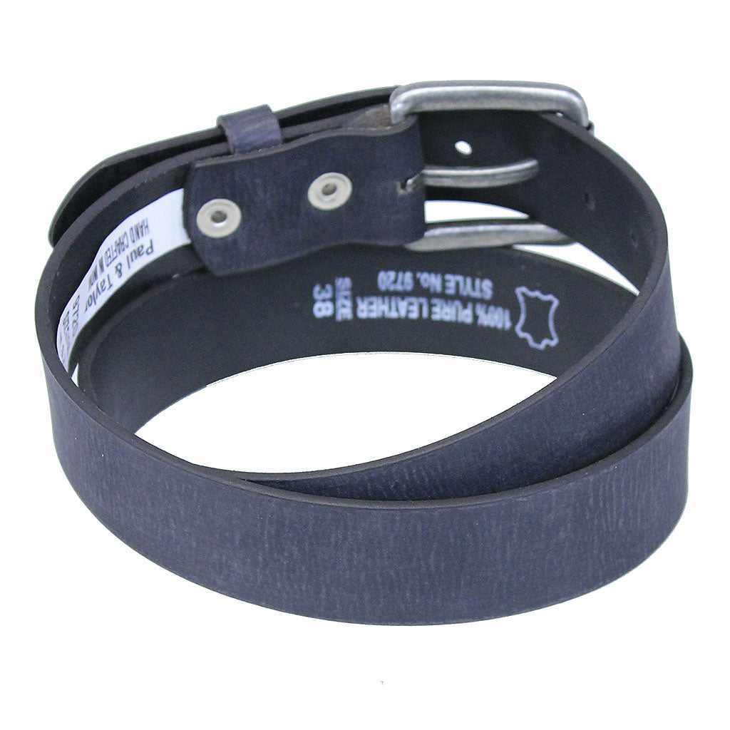 Dull Black Rub Durable Leather Belt #BT97200K