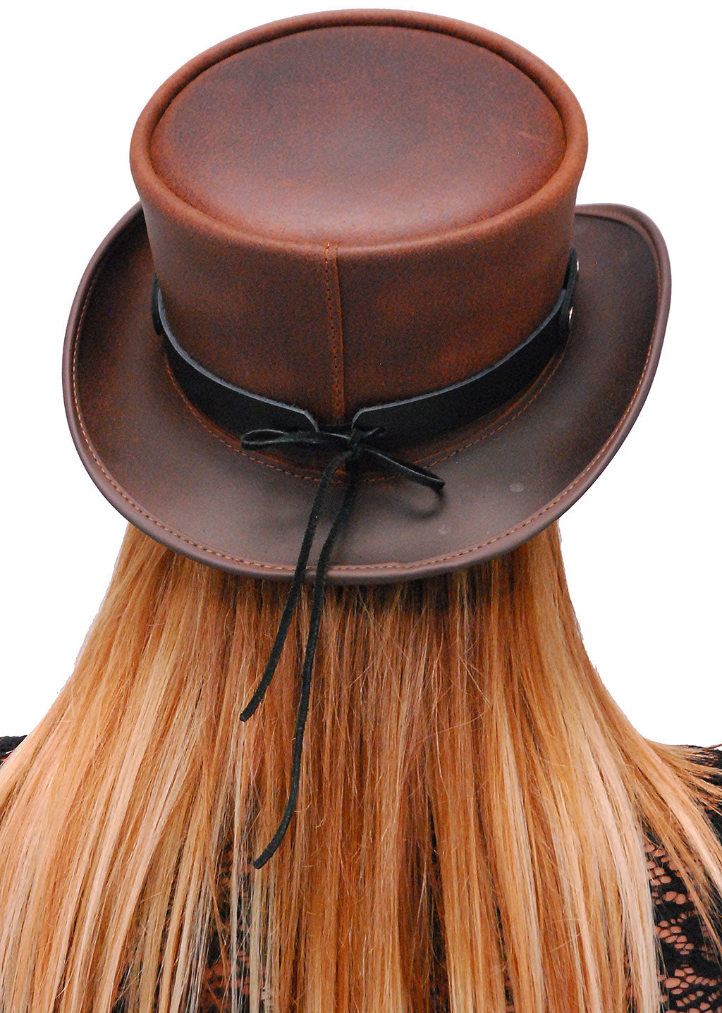 Buffalo Nickels on Black Leather Hatband #HB-BUFF