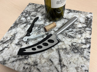 Genuine Stone Charcuterie Board w/knife, opener, sheath  #A202301