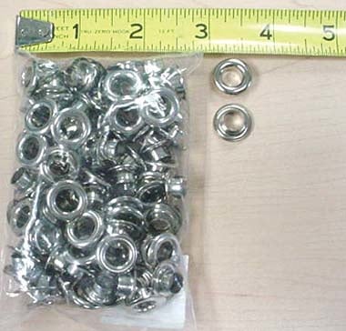 1000 pcs 8mm 5/16'' Large Eyelets Nickel Silver #ZE4127S