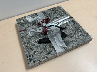 Genuine Stone Charcuterie Board w/knife, opener, sheath  #A202301