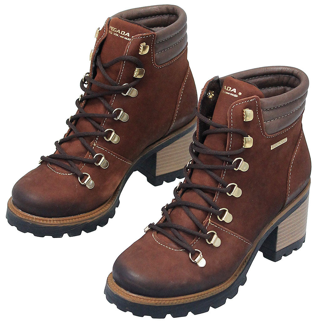 Rustic Brown Ankle Boot w/Lug Sole & Heel #BL132102LN (8.5 & 10.0 only)