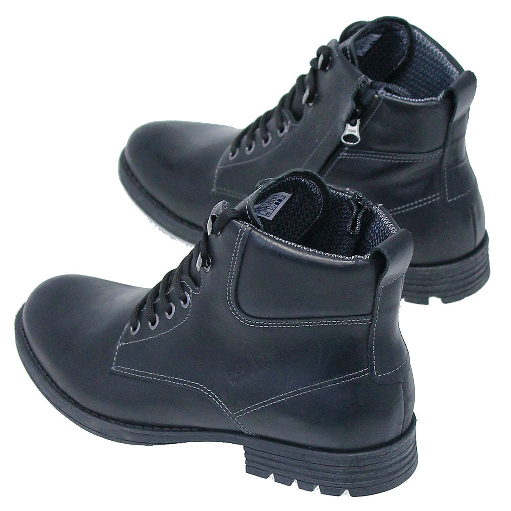 Men's Waterproof Leather Ankle Boots #BM077101WK