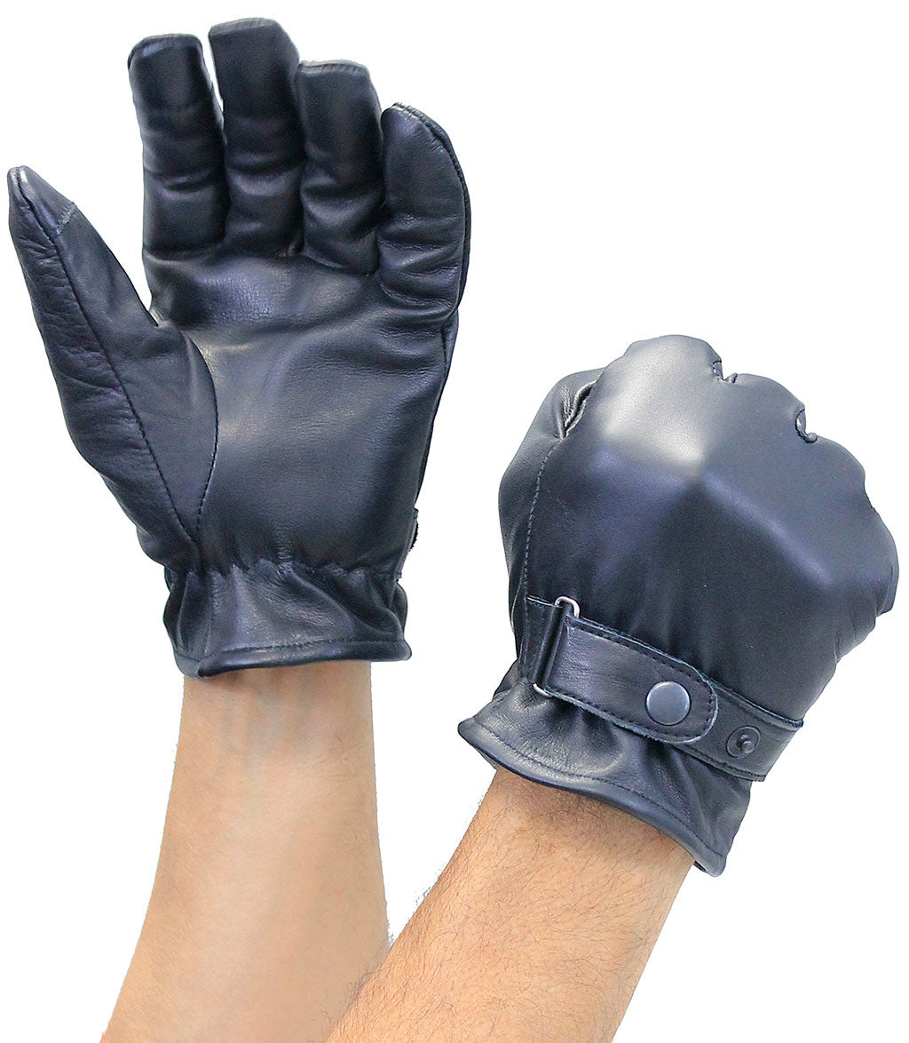 Soft Lambskin Leather Gloves Snap Cuff #G1229K