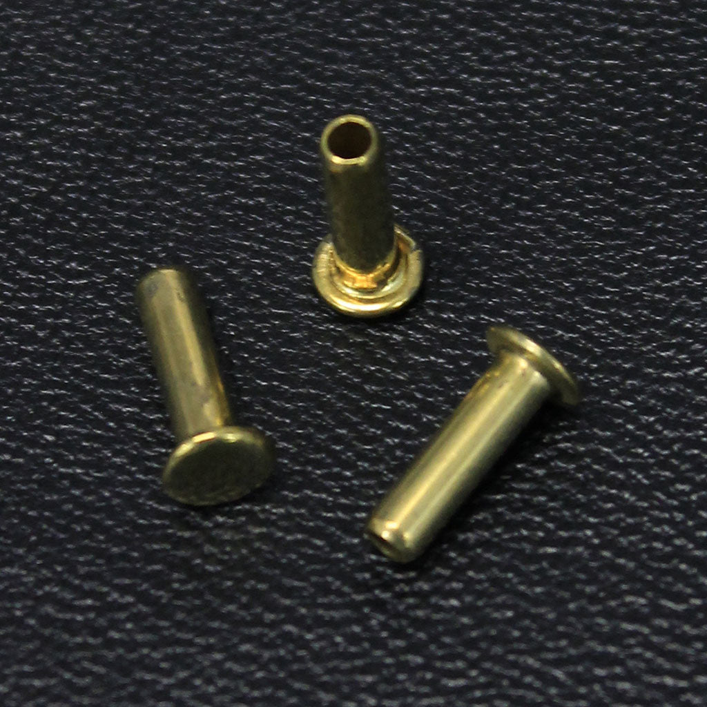 500 pcs 5/16'' x 1/2'' Brass Colored Tubular Rivets #Z5443PBR