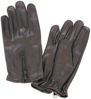 (d) Leather Driving Gloves with Zipper Back #G743ASZ