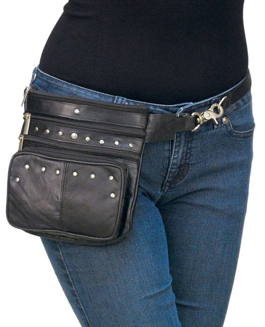 8 x 7 Studded Clip-On Hip Klip Bag w/Removable Strap #PKK15RK