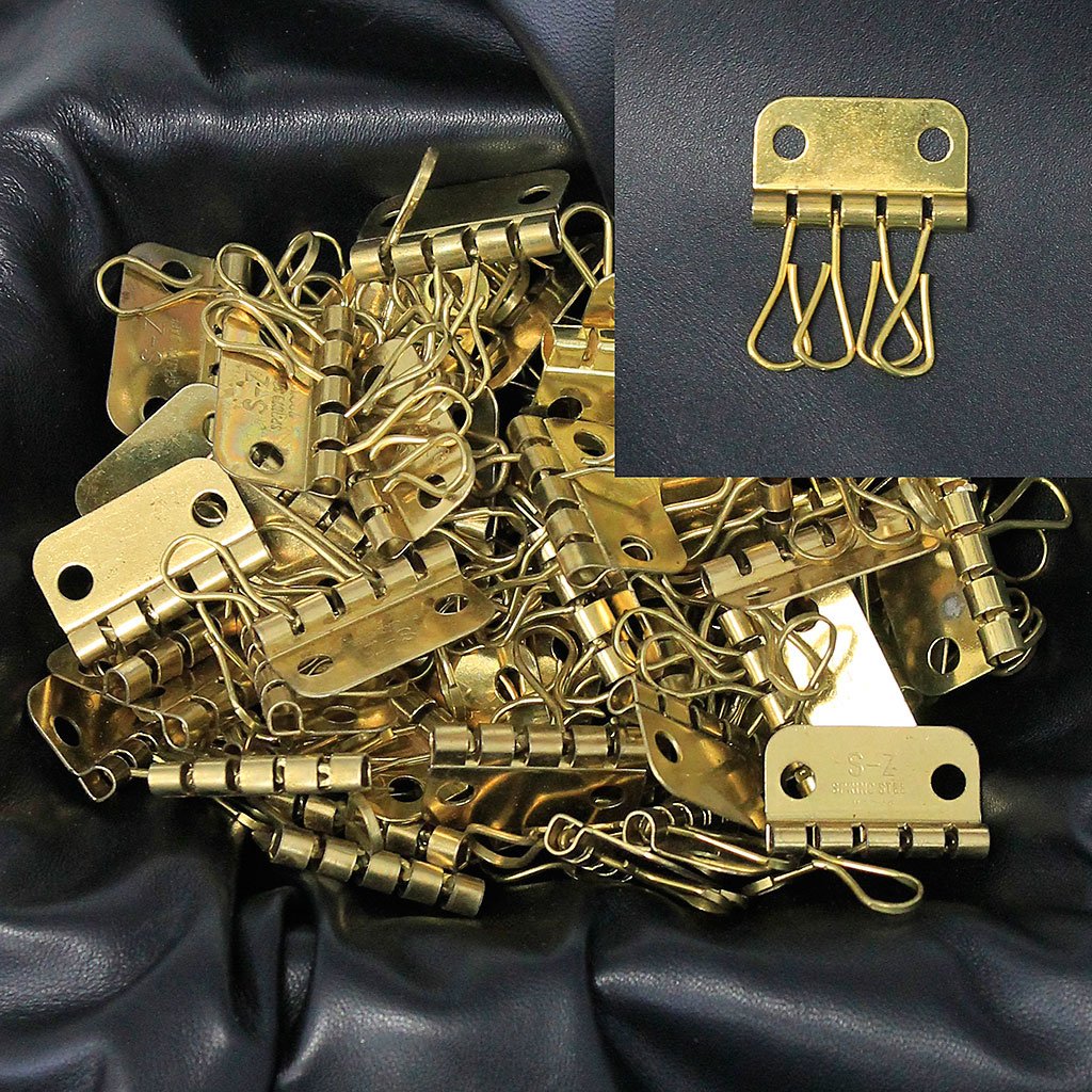 20 pcs Solid Brass Key Case 4 Hook Plates #ZKEY5431BT