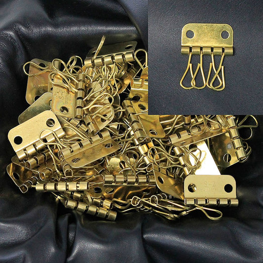 20 pcs Solid Brass Key Case 4 Hook Plates #ZKEY5431BT