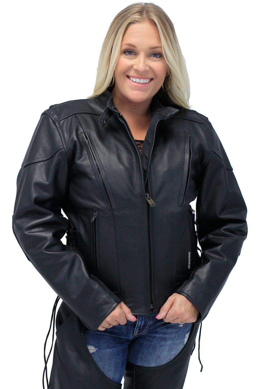 Vented Eagle Leather Jacket for Women #L356VZ (XS-2X)