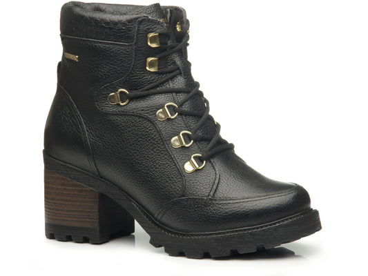 Black Ankle Boot 2 w/Lug Sole & Heel #BL132304LK (8.5 only)